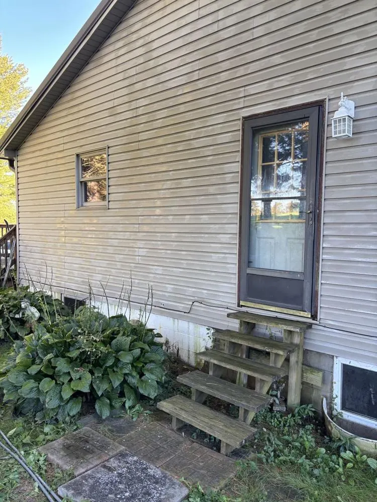 After: clean siding after soft wash