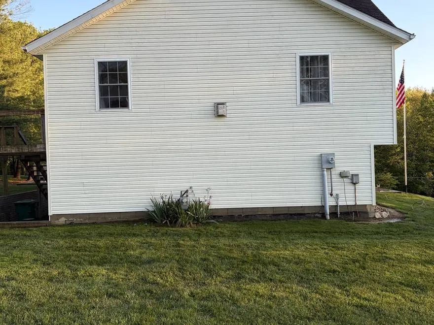 After: clean siding